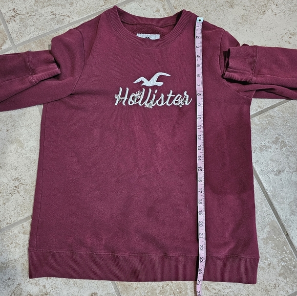 Hollister Women's Burgundy Sweater - Picture 7 of 7